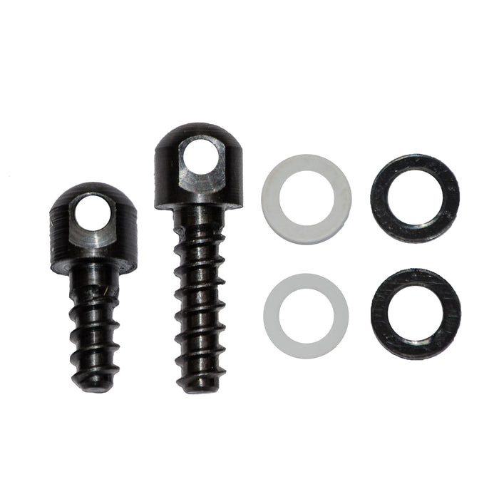 Grovtec 1/2" and 3/4" Wood Screw Swivel Stud, with Spacers