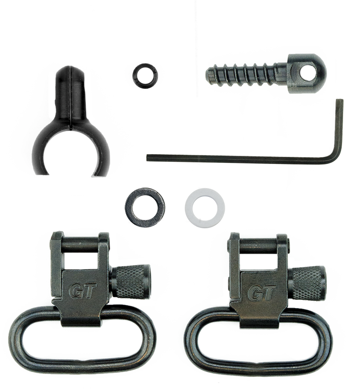 GrovTec Barrel Band 2-Piece Set, Swivel Stud 1" Loop, .675-.725