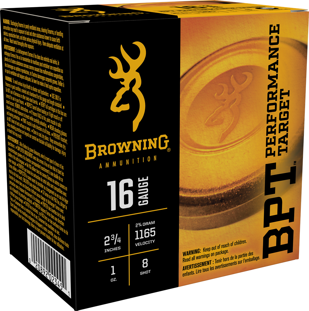 Browning Performance Target 16Ga, 2 3/4", 1oz, #8