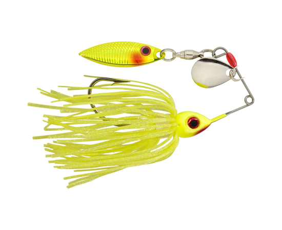 Strike King Red Eyed Mini-King Spinnerbait, 1/8 oz, Chartreuse