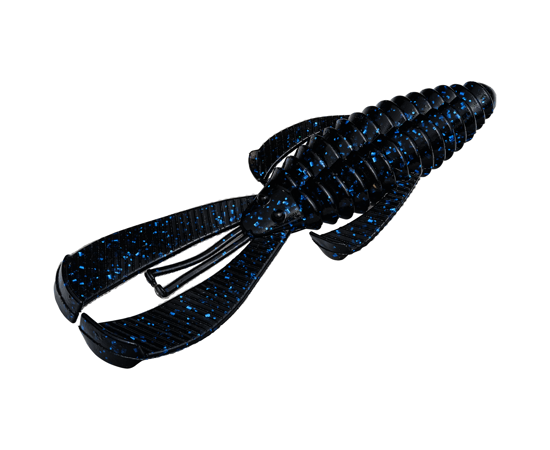 Strike King Rage Bug, 3.38", Black/Blue, 8 pk