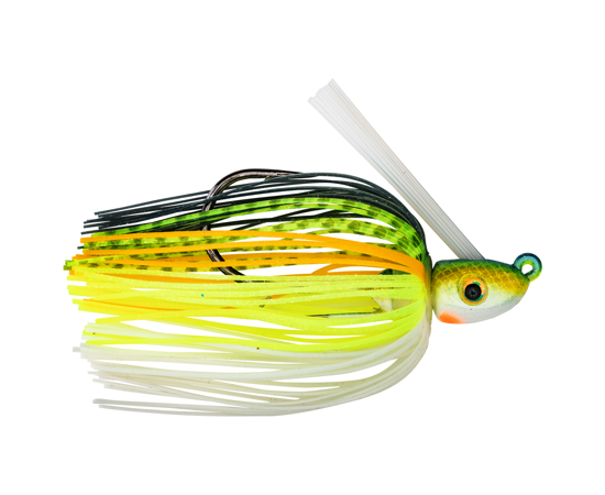 Strike King Hack Attack Heavy Cover Swim Jig, 1/2 oz, Chartreuse Sexy Shad