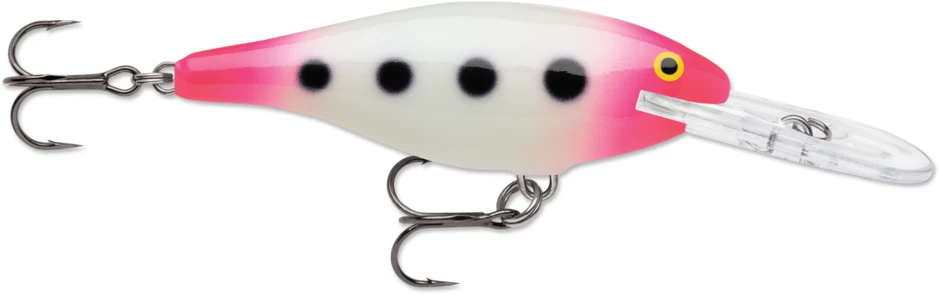 Rapala Shad Rap Crankbait, 2 3/4", Glow Pink Squirrel