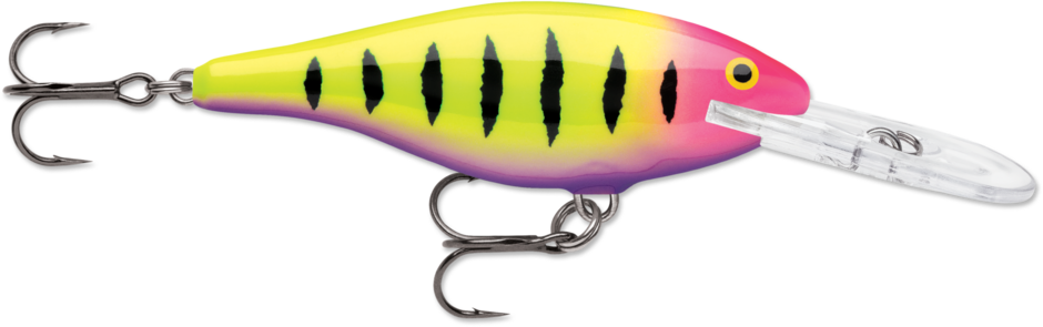 Rapala Shad Rap Crankbait, 1 1/2", 1/8oz, Headspin