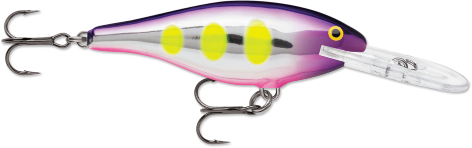 Rapala Shad Rap Crankbait, 1 1/2", 1/8oz, Voodoo Haze
