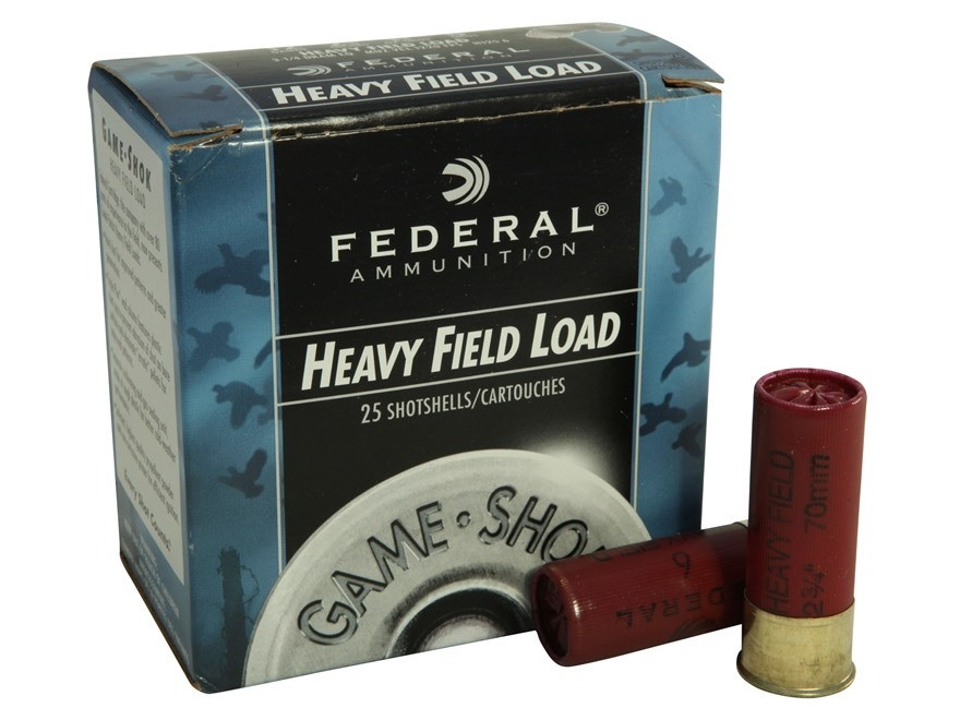 Federal Heavy Field 12 Ga. 2 3/4" 1 1/8 oz #6 Lead Shot, 25 Rounds