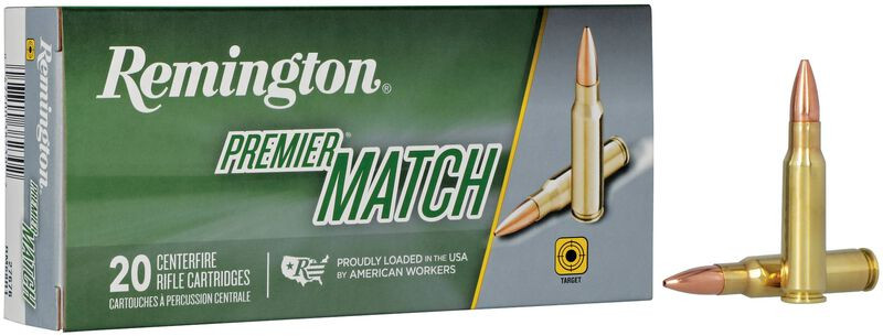 Remington Premier Match 6.8 Rem SPC, 115 Gr MatchKing HPBT, 20 Rounds