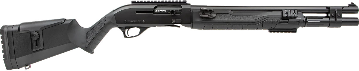 Derya Lion 12 GA Semi, 18.5" Barrel, Black Synthetic Stock