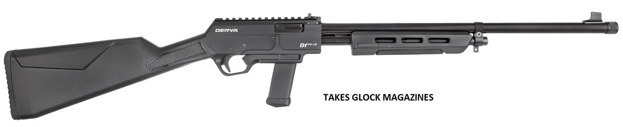 Derya DYPA-16 9mm Pump, 16" Barrel, Synthetic Stock