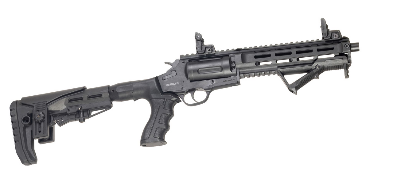 Sticker Draw, Canuck Evolve Revolver Shotgun/Rifle, .410 2.5" / 45LC, 9" Barrel, Blackout