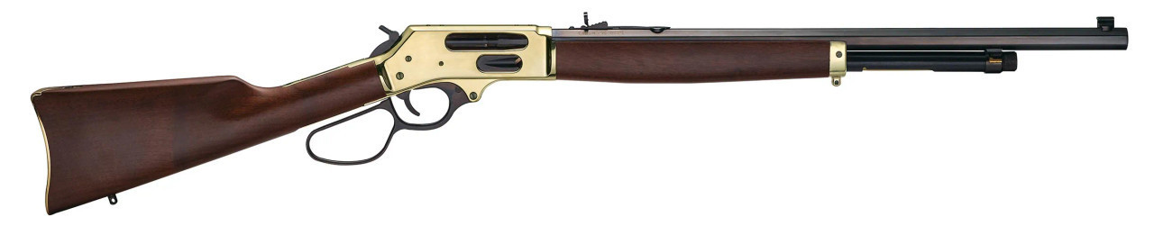 Sticker Draw, Henry Brass Lever Action Rifle, .45-70 Gov't , 22" Octagon Barrel, Walnut Stock (H010BG)