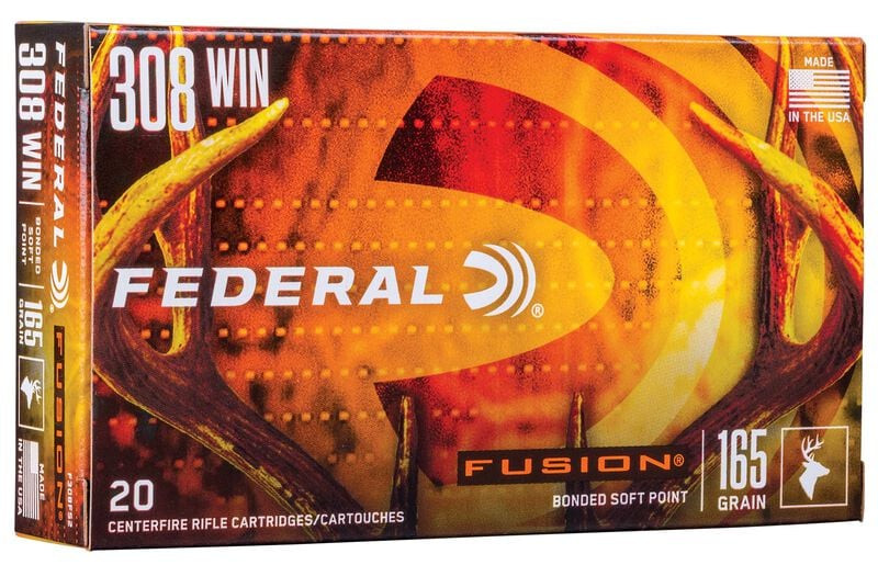 Federal Fusion 308 Win 165 Gr Fusion Soft Point, 20 Rounds