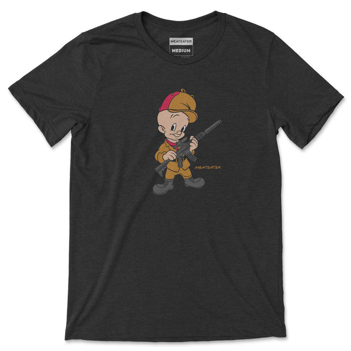 MeatEater Wabbits Beware T-Shirt, Charcoal Heather, Large