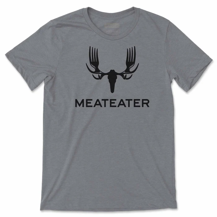 MeatEater Primary Logo T-Shirt, Grey Heather, XL