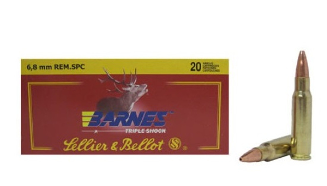 Sellier and Bellot 6.8 SPC 110 Gr Barnes TSX 20 Rds