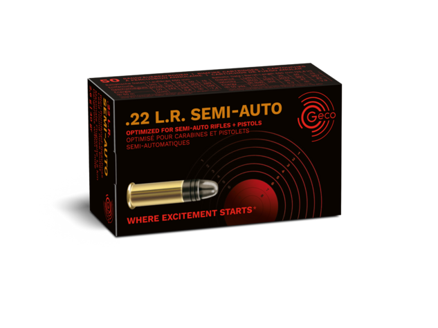 Geco Semi-Auto, .22LR, 40gr LRN, 500 Rounds