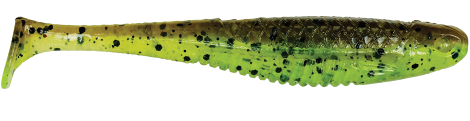 Rapala CrushCity The Suspect, 2.75", Green Pumpkin Chartreuse Pepper, 8 Pack
