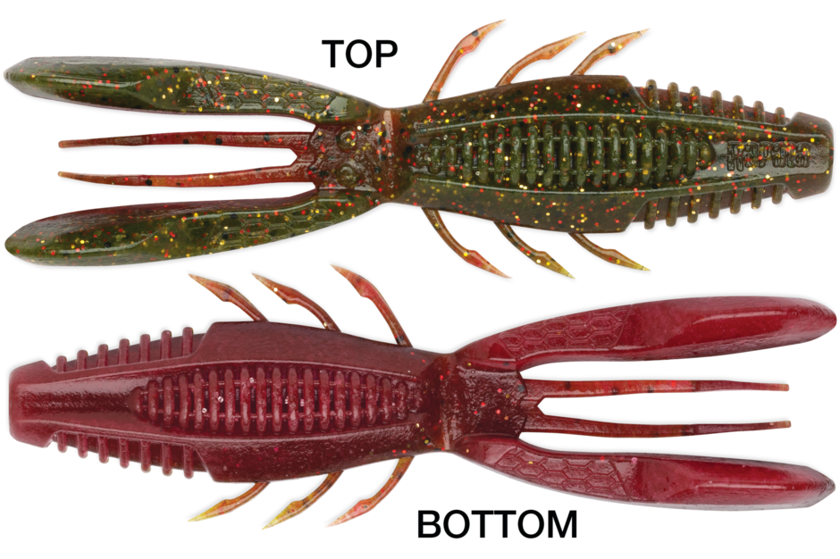 Rapala CrushCity Bronco Bug, 4", Chile Craw, 6 Pack