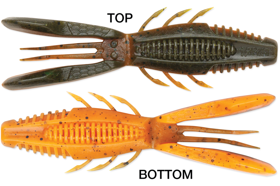 Rapala CrushCity Bronco Bug, 4", Bama Craw, 6 Pack