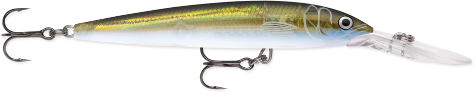 Rapala Deep Down Husky Jerk 10, 4", 3/8 oz, Olive Ghost