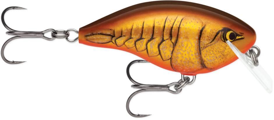 Rapala OG Big Rocco Crankbait, 2.75", 6', Dark Brown Crawdad
