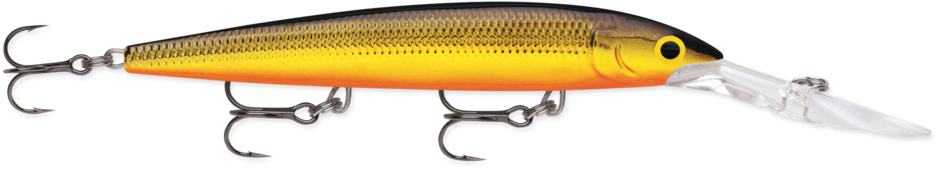 Rapala Deep Down Husky Jerk 12, 4.75", 8-19', Gold