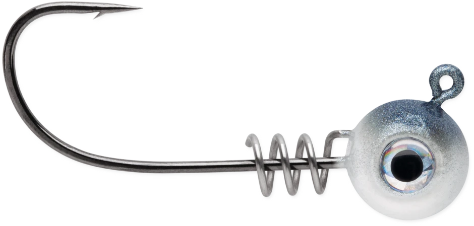 VMC Hybrid Swimbait Jig, 1/4 Oz, #2/0 Hook, Gizzard Shad, 4 Pack