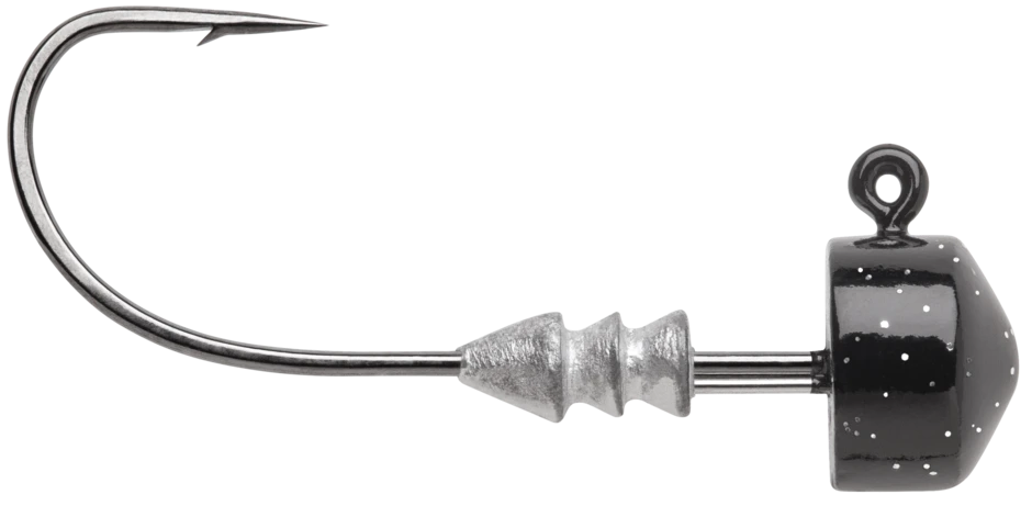 VMC Ned Rig Jig, 1/8 Oz, #1/0 Hook, Black, 4 Pack