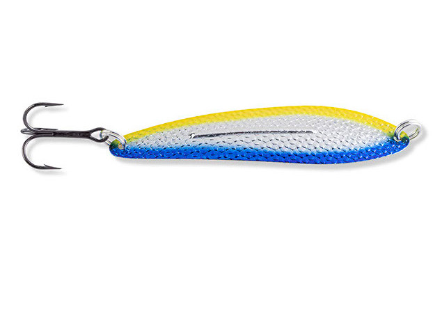Williams WhiteFish Spoon, 6", 1-1/2oz, Blue Yellow Nu-Wrinkle