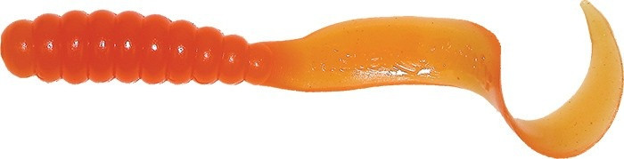 Mister Twister 3" Meeny Curly Tail, Orange, 25pk