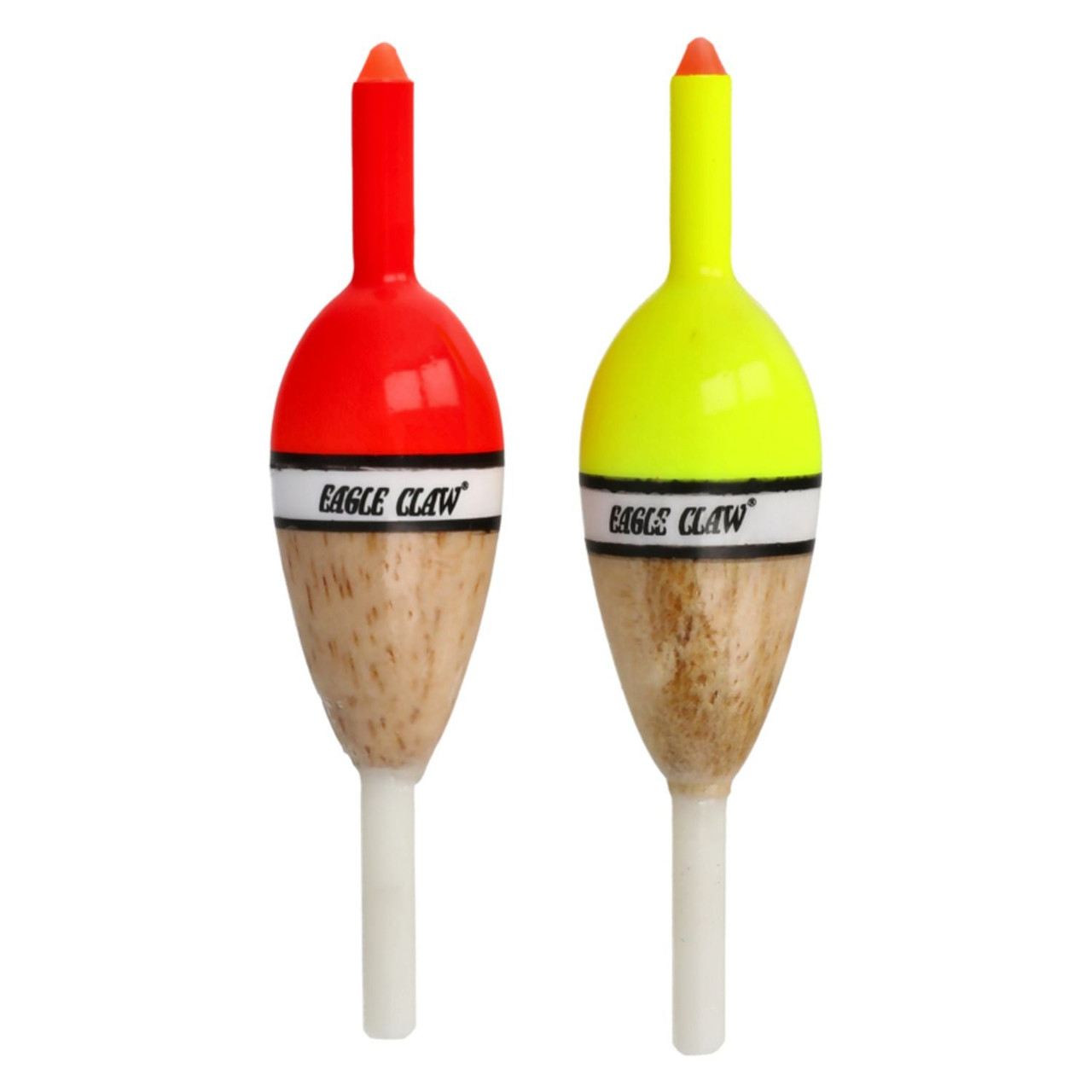 Eagle Claw Balsa Style Oval Slip Float, 1-1/8" x 3", 2Pk