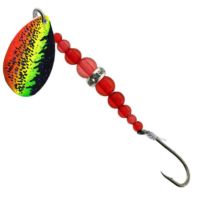 Gibbs Sparkler, #8, Firetiger w/ Ruby Red Bead