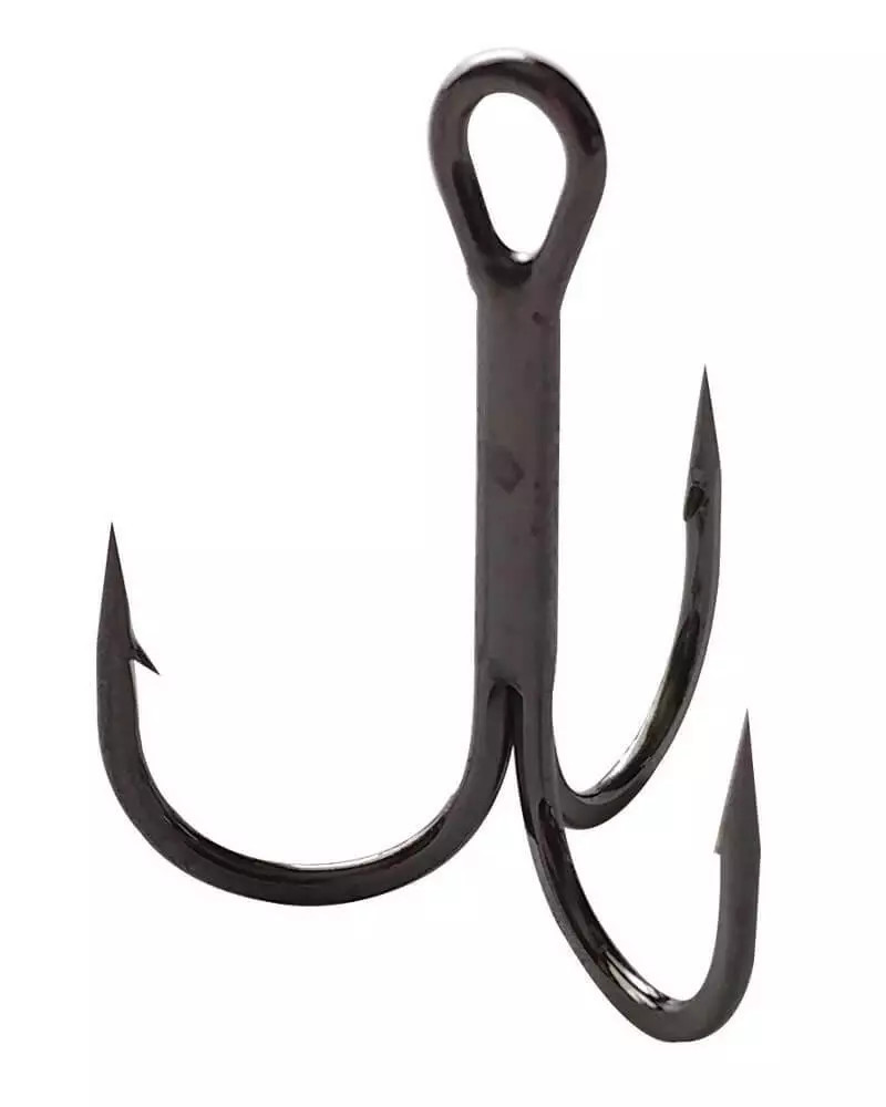 Gamakatsu Treble Round Bend, NS Black, Size 6, 12 Pack