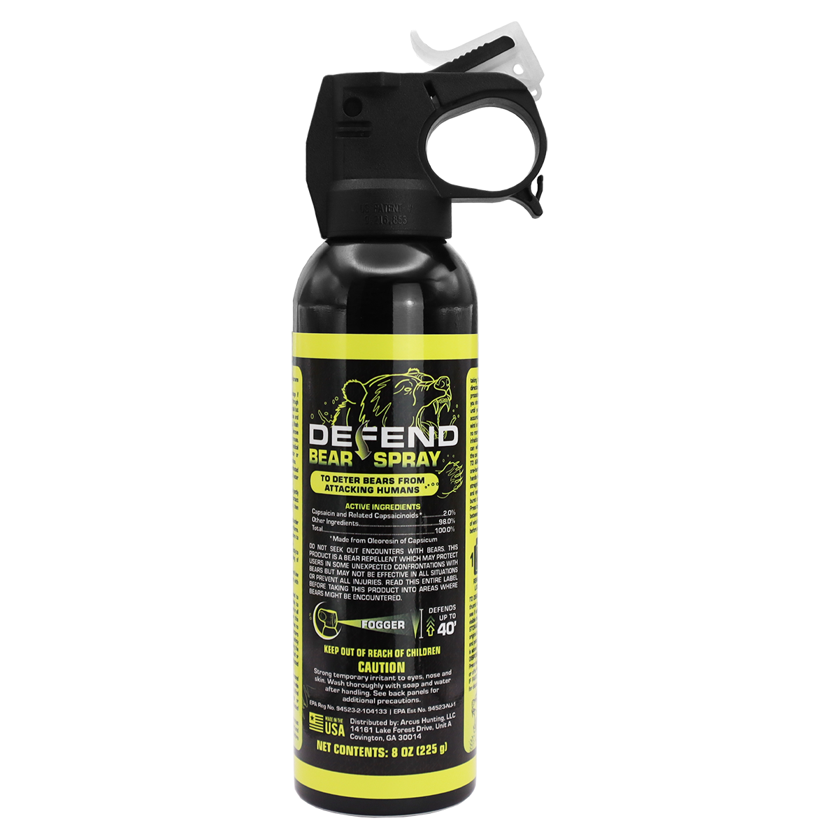 Defend Outdoors Bear Spray, 40', 8oz