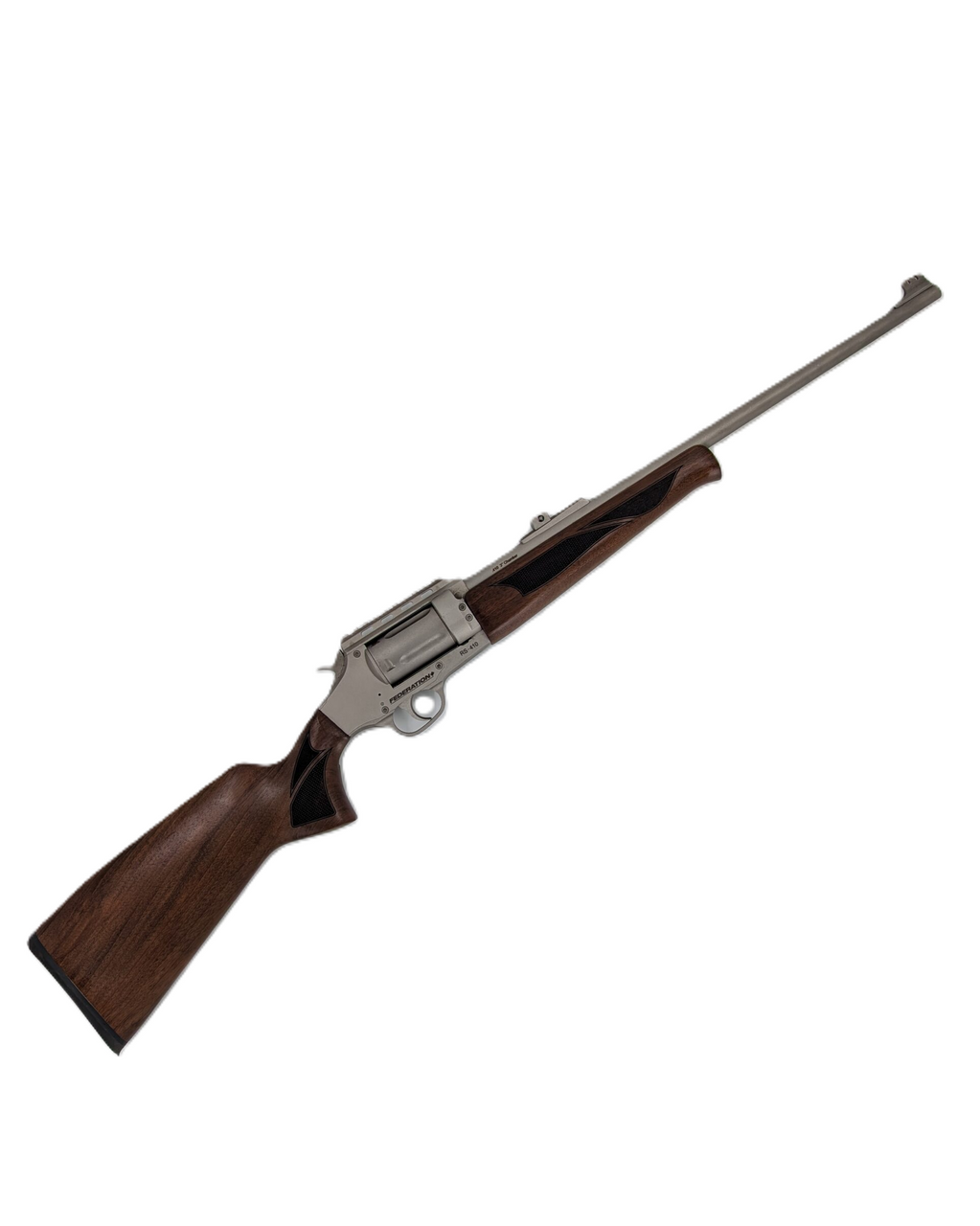 Sticker Draw, Federation Firearms .410 3" Revolver Shotgun, 20" Brl, Marine/Walnut (RS410-NI-20)