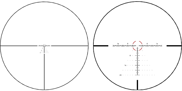 Bushnell R7 4-20x50 Riflescope with FFP MOA Hybrid Dot Tree Illuminated Reticle