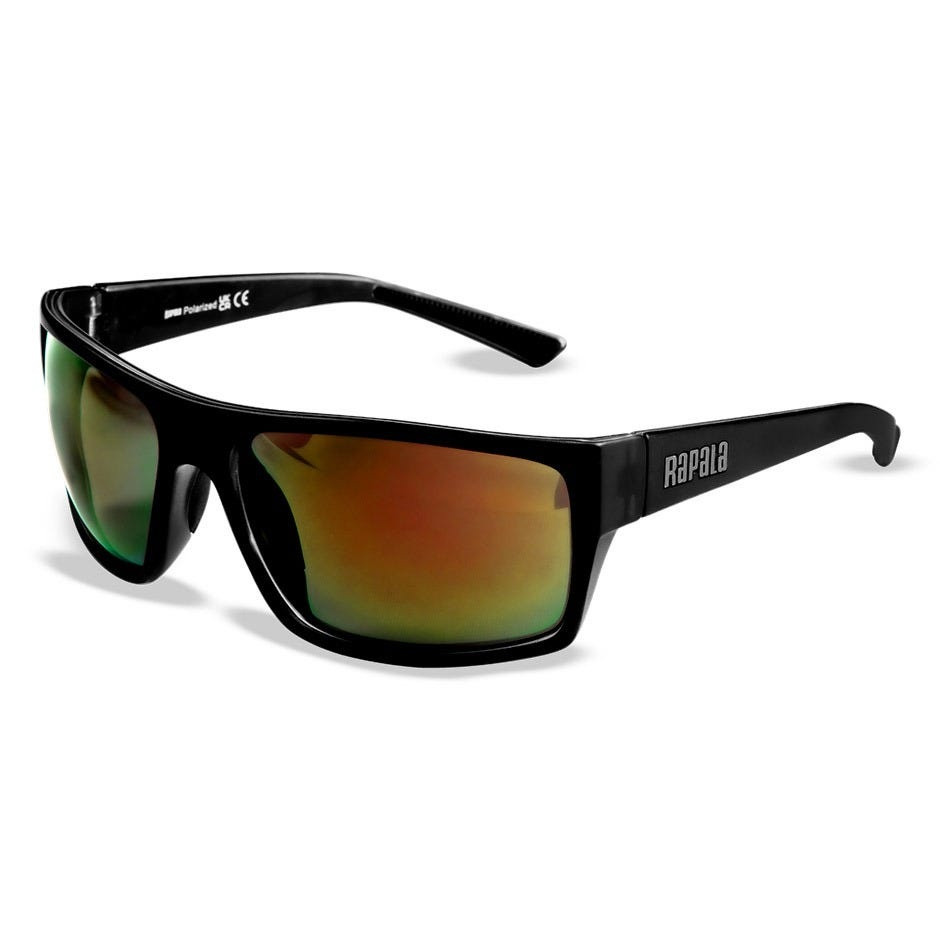 Rapala Action Polarized Sunglasses, Black/Amber