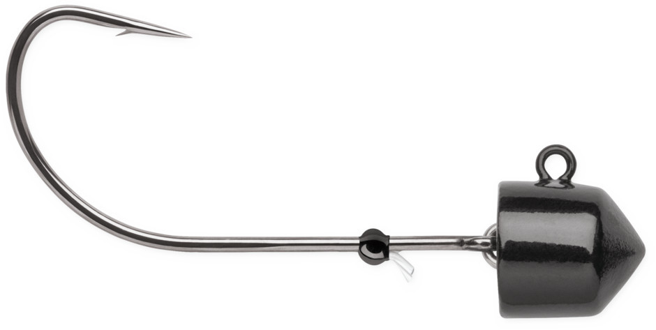 VMC Swingin' Ned Rig Jig, 3/8 Oz, #1 Hook, Black, 3pk