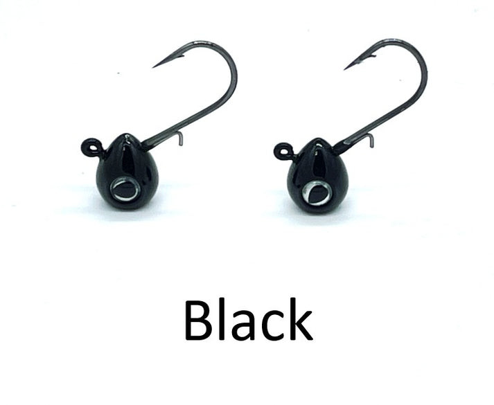 WNC TearJerker Tungsten Jig, 1/8oz, Black, 2pk