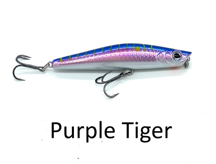 WNC FlashBack Minnow, #7, 2.75", 1/4oz, Purple Tiger
