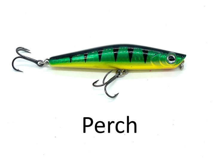 WNC FlashBack Minnow, #9, 3.5", 1/2oz, Perch