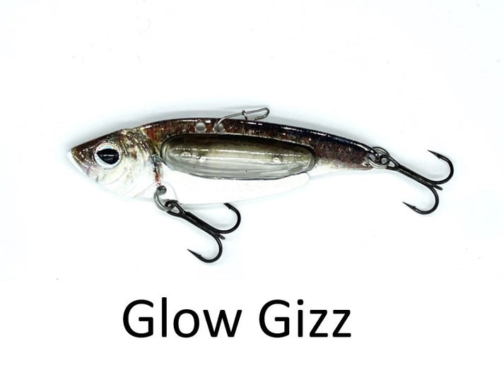 WNC Rip~N~Rattle Blade Bait, 1/2oz, Glow Gizz