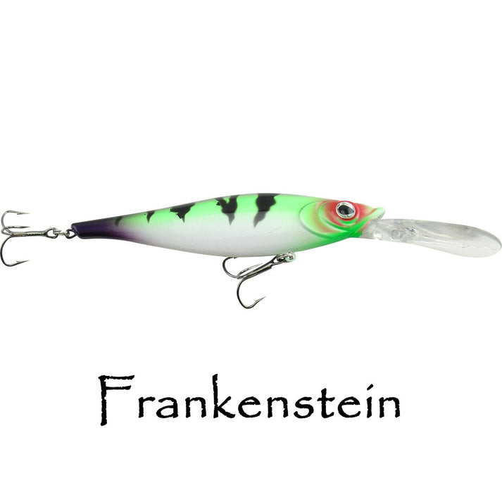 WNC Reaper Crankbait, 4.5", 20'+ Depth, Franekstein