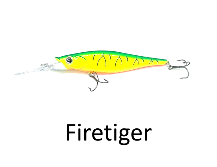 WNC Reaper Crankbait, 4.5", 20'+ Depth, Firetiger
