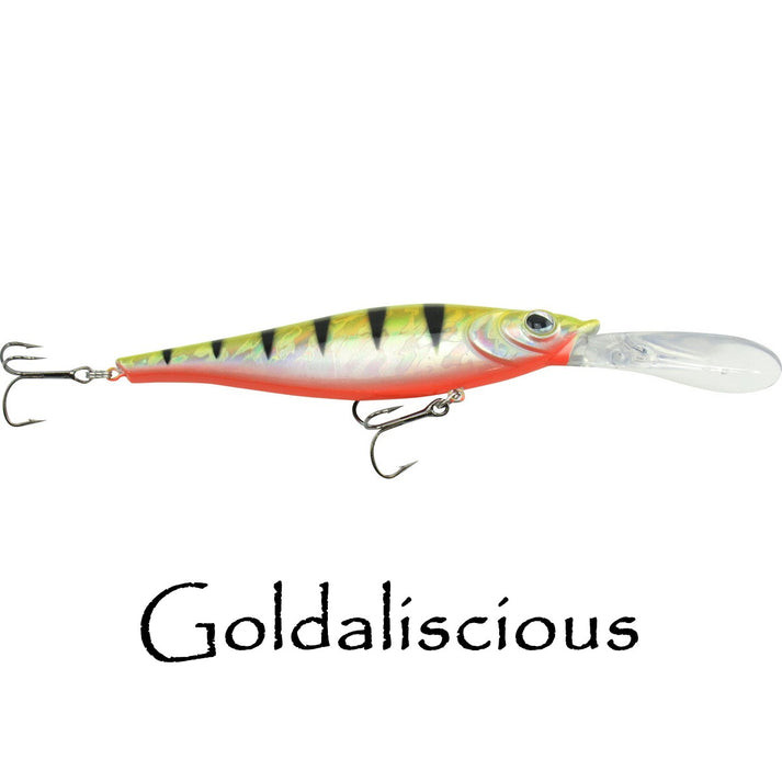 WNC Reaper Crankbait, 4.5", 20'+ Depth, Goldaliscious