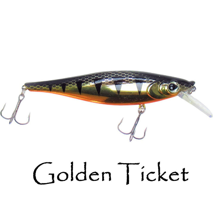 WNC Square-Bill Reaper Crankbait, 4.5", 14'+ Depth, Golen Ticket