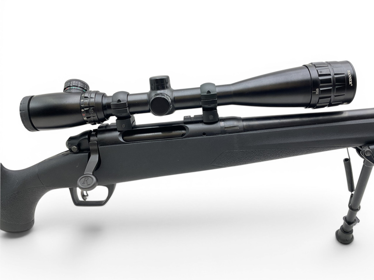 Remington 783 Bolt Action Rifle .22-250 22" Barrel Black Synthetic With Bushnell 4-16X40 Scope And Bipod