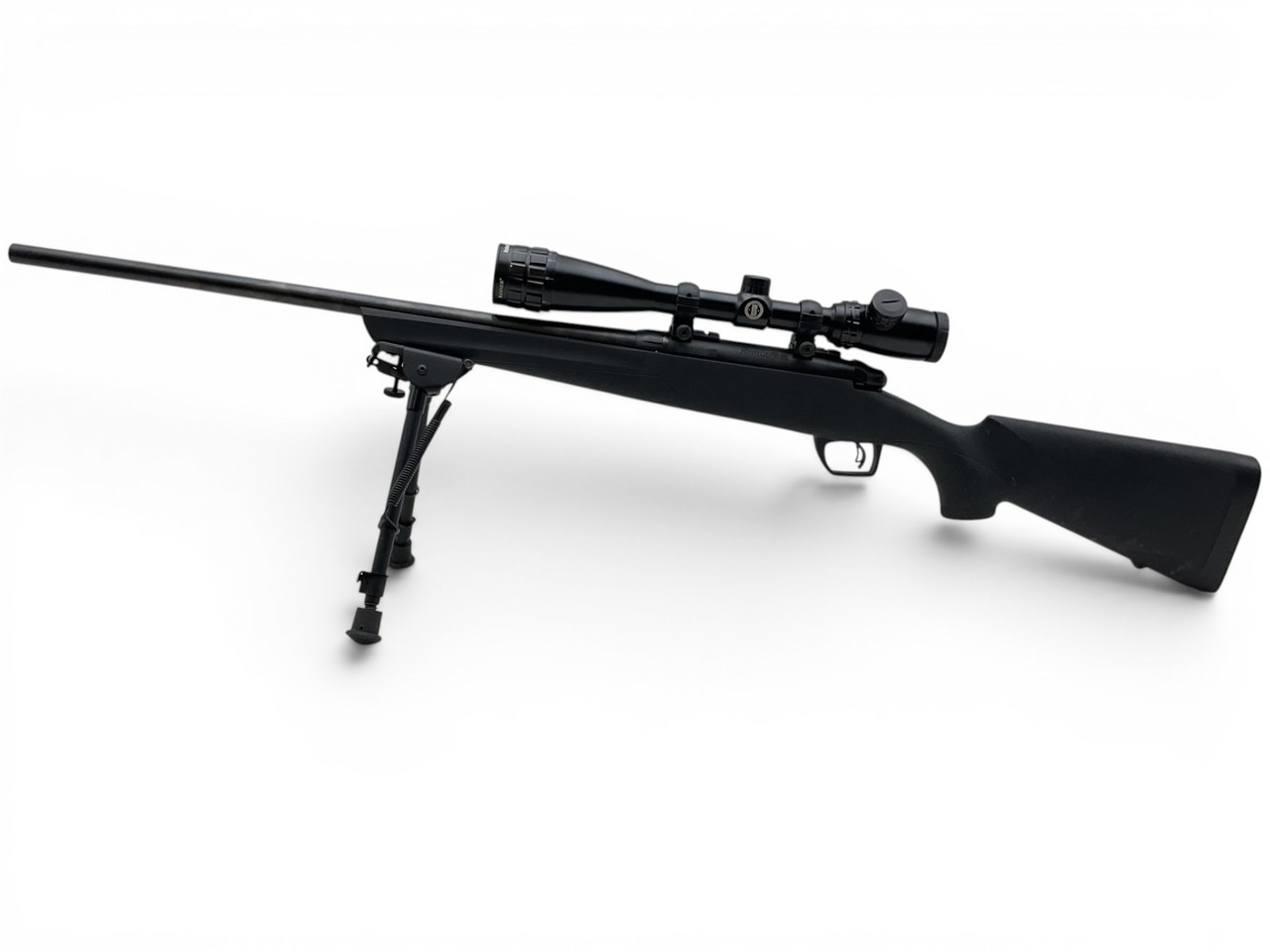 Remington 783 Bolt Action Rifle .22-250 22" Barrel Black Synthetic With Bushnell 4-16X40 Scope And Bipod