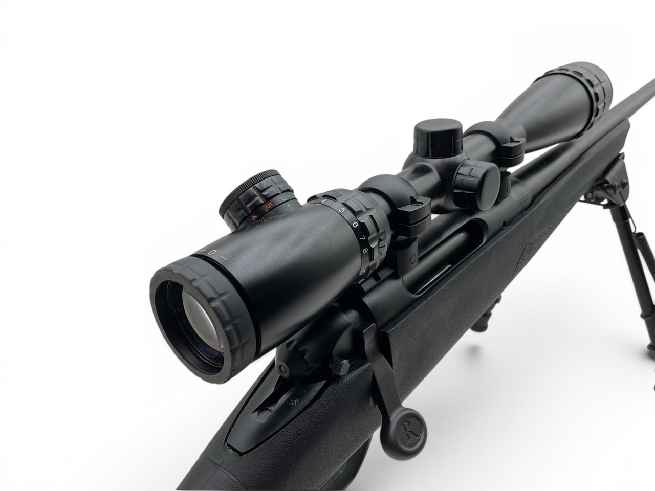 Remington 783 Bolt Action Rifle .22-250 22" Barrel Black Synthetic With Bushnell 4-16X40 Scope And Bipod