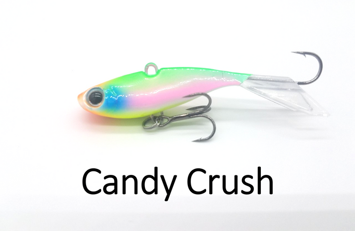 WNC Rip-N-Glide, Darting Jig,3", 5/8 Oz, Candy Crush